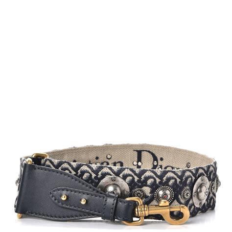 christian dior thick strap|christian dior oblique studded strap.